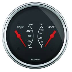 AutoMeter - AutoMeter 1430 Designer Black Water Temperature Gauge 100-250 F/8-18V 3-3/8" - Image 1