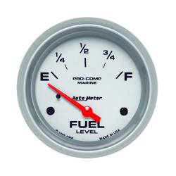 AutoMeter - AutoMeter 200761-33 Air-Core Marine Electric Fuel Level Silver 240-33Ohm 2-5/8" - Image 1