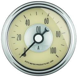 AutoMeter - AutoMeter 2021 Prestige Series Antique Ivory Oil Pressure Gauge - Image 1