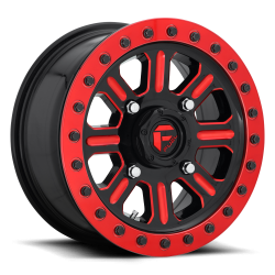 Fuel UTV - Fuel Off Road D9111570A654 D911 HARDLINE BEADLOCK 15x7 4x137 38mm Black/Red - Image 1