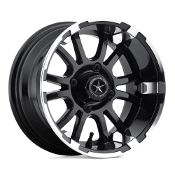 Fairway Alloys - Fairway Alloys FA132 SIXER 12x6 4x4.0 -20mm Machined/Matte Black FA-132-M - Image 1