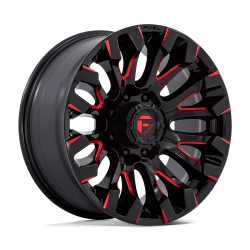Fuel 1PC - Fuel Off Road D829 QUAKE 20x9 8x180 1mm Gloss Black/Milled Red D82920901850 - Image 1
