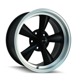 Ridler Wheels - Ridler Wheels 675 Series 17x8 5x4.75 0mm Matte Black/Machined 675-7861MB - Image 1
