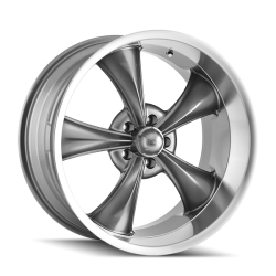Ridler Wheels - Ridler Wheels 695 Series 18x8 5x4.75 0mm Gloss Gray/Machined 695-8861G - Image 1
