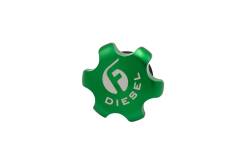 Fleece Performance - Fleece FPE-FC-1316-GRN Green Anodized Billet Fuel Cap for 2013-2018 Cummins - Image 1