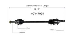 GSP - GSP NCV47025 Mazda 2.3 Left Rear CV Axle Assembly - Image 6