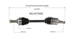 GSP - GSP NCV47509 Front Left CV Axle Assembly for Ford/Mazda - Image 6