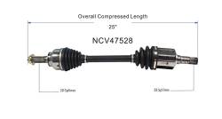 GSP - GSP NCV47528 Front Left CV Axle Assembly for Mazda 2.0/2.3/2.5 - Image 6