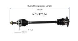 GSP - GSP NCV47534 90-93 Mazda Miata Rear CV Axle Assembly - Image 6