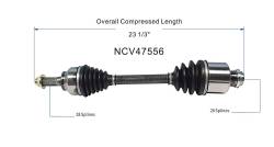 GSP - GSP NCV47556 Front Right CV Axle Assembly for Mazda 2.0/2.3/2.5 - Image 6
