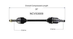 GSP - GSP NCV53009 Front Left CV Axle Assembly for Nissan 1.6 - Image 6