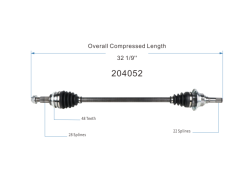 GSP - GSP NCV47088 Left Rear CV Axle Assembly for 17-24 Mazda CX-5 2.2 2.5 - Image 6