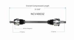 GSP - GSP NCV48032 Mercedes Sedan Rear CV Axle Assembly - Image 6