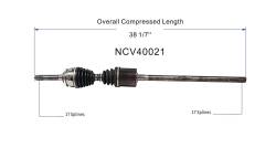 GSP - GSP NCV40021 Honda/Isuzu 4WD Front Left CV Axle Assembly - Image 6