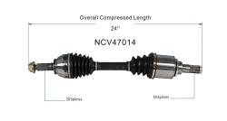 GSP - GSP NCV47014 Front Left CV Axle Assembly for 10-13 Mazda 3 2.3 - Image 6