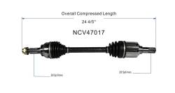 GSP - GSP NCV47017 12-13 Mazda 3 2.0 Front Left CV Axle Assembly - Image 6
