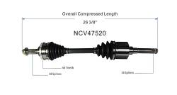 GSP - GSP NCV47520 Front Left CV Axle Assembly for Ford/Mazda 2.0 - Image 6