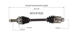 GSP - GSP NCV47523 95-02 Mazda Millenia Front Right CV Axle Assembly - Image 6