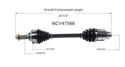 GSP - GSP NCV47566 Front Right CV Axle Assembly for Ford/Mazda/Mercury 2.3 - Image 6
