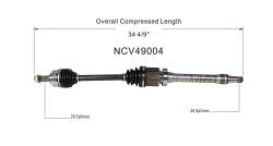 GSP - GSP NCV49004 Front Right CV Axle Assembly for Mini - Image 6