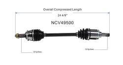 GSP - GSP NCV49500 02-04 Mini Cooper Front Left CV Axle Assembly - Image 6