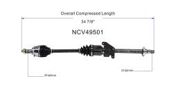 GSP - GSP NCV49501 Front Right CV Axle Assembly for 02-04 Mini Cooper - Image 6