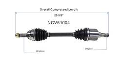 GSP - GSP NCV51004 Front Left CV Axle Assembly for Mitsubishi 2.4 - Image 6