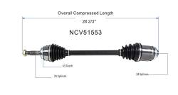 GSP - GSP NCV51553 Front Right CV Axle Assembly for 03-06 Mitsubishi Outlander - Image 6