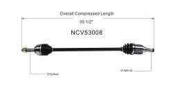 GSP - GSP NCV53008 Front Right CV Axle Assembly for 09-11 Nissan Versa 1.6 - Image 6
