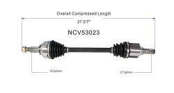 GSP - GSP NCV53023 CV Axle Assembly Front Left for 13-18 Nissan Altima Sedan 2.5 - Image 6