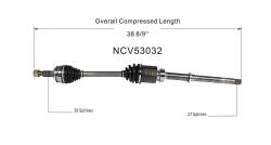GSP - GSP NCV53032 Front Right CV Axle Assembly for 14-20 Nissan Rogue 2.5 AWD - Image 6