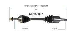 GSP - GSP NCV53037 Front Left CV Axle Assembly for 07-12 Nissan Sentra SE-R Spec V - Image 6