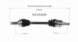 GSP - GSP NCV53095 Front Left CV Axle Assembly for Infiniti/Nissan 2.5/3.5 - Image 6