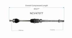 GSP - GSP NCV47077 Front Right CV Axle Assembly for 16-21 Mazda CX-3 FWD - Image 6