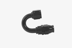 Aeromotive Fuel System - Aeromotive 15363 -8 AN 180-Degree PTFE Hose Fitting Black Anodized Aluminum - Image 1