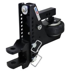 Shocker Hitch - Shocker Hitch SH-HDMB660-200-12 Shocker HD 20K 2" Max Black Super Drop Air Hitch - Image 1