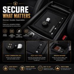 Black Horse Off Road - Black Horse ASMB01 Black Center Console Safe for 16-22 Mercedes-Benz GLC - Image 2