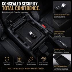 Black Horse Off Road - Black Horse ASSO01 Black Center Console Safe for 15-20 Subaru Outback - Image 2