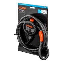 CURT - CURT 23670 Multi-Use Cable Lock 6' x 3/8" Cable Vinyl-Coated Braided Steel - Image 2