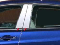 Quality Automotive Accessories - QAA PP15295 4Pc Stainless Steel Pillar Trim for 15-20 Acura TLX - Image 1