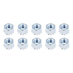 CURT - CURT 2025027773 Trailer Brake Hex Lock Mounting Nut 3/8"-24 Thread Size 10Pc - Image 1