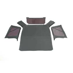 King 4WD - King 4wd 14010235 Soft Top w/Tinted Windows No Doors for 97-06 Wrangler TJ Black - Image 2
