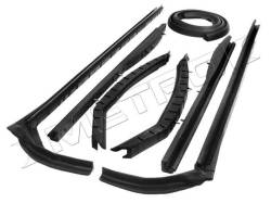 Metro Moulded Parts - Metro Moulded RR 1702 Convertible Top Roof Rail Seal for 57-58 Buick Century - Image 1
