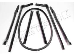 Metro Moulded Parts - Metro Moulded RR 1813-C Convertible Top Roof Rail Seal Includes Header Seal - Image 1