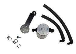 J&L Oil Separator Co - J&L Oil Separator 3.0 Driver Side Mounted Oil Separator Silver 3104D-C - Image 1