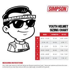 Simpson Safety - Simpson Safety 18Y0531 Youth Viper 2X-Small Racing Helmet Gloss White - Image 10