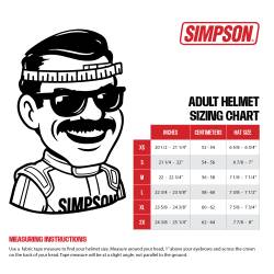 Simpson Safety - Simpson Safety 7200051 Bandit 2X-Large Racing Helmet Gloss White - Image 9