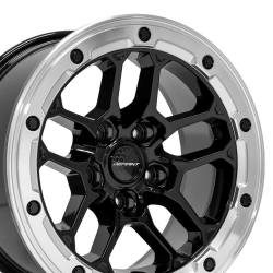 Defiant - Defiant Wheels DF01 17x8 5x5.0 12mm Gloss Black/Milled DF01-17080-5127-12MB - Image 3