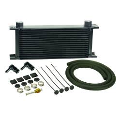 Derale - Derale 13412 16-Row Stack Plate Transmission Cooler Kit 90-DEG Swivel Fitting - Image 1