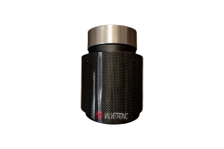 Valvetronic Designs - Valvetronic VTD.TIP.SLVE.30.35.RC 1x1 Carbon Fiber Tip 3.0"In 3.5"Out Sleeve - Image 1